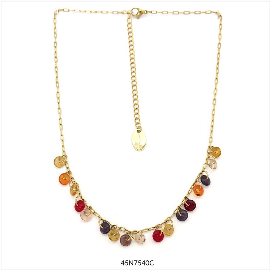 COLLAR SHIVA GOLD CURT MARRONS | 45n7540c