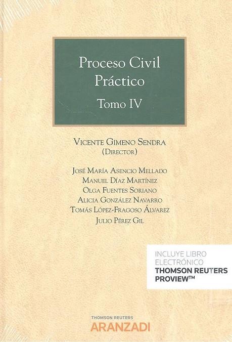 PROCESO CIVIL PRACTICO TOMO IV (DUO) | 9788413094564 | GIMENO SENDRA, JOSE VICENTE