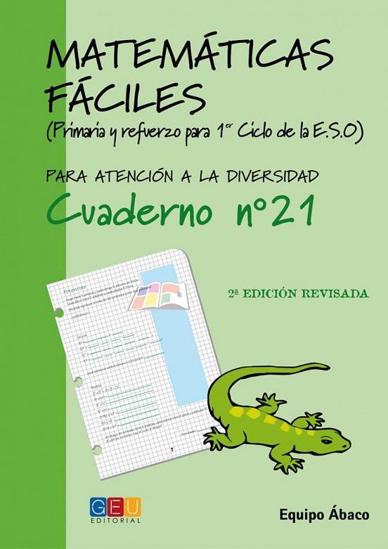 MATEMÁTICAS FÁCILES 21 | 9788484914822 | VARIOS AUTORES