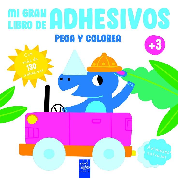 ANIMALES SALVAJES. COLORING+PEGATINAS (ACTIVIDADES) | 9788408234623 | YOYO