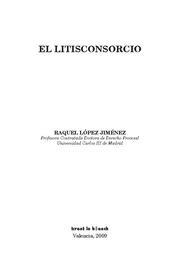 LITICONSORCIO, EL | 9788498761795 | LÓPEZ JIMÉNEZ, RAQUEL
