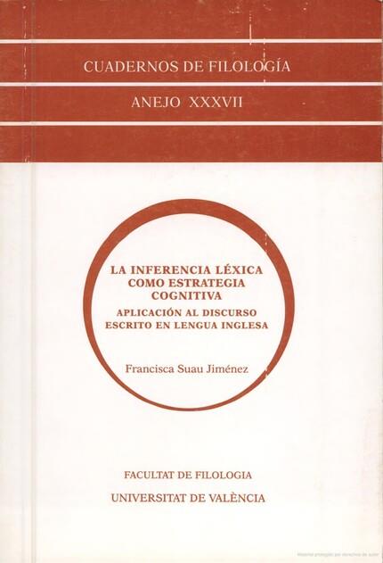INFERENCIA LEXICA COMO ESTRATEGIA | 9788437042213 | SUAU JIMÉNEZ, FRANCISCA