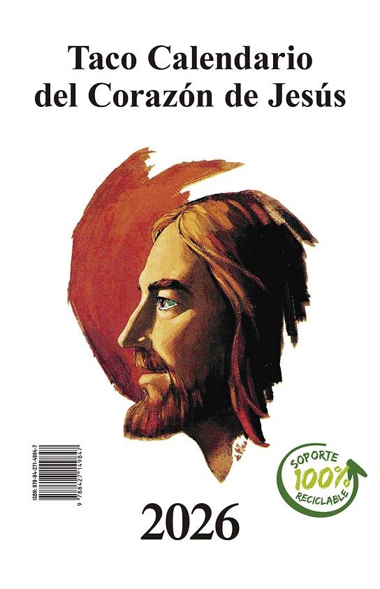 TACO CALENDARIO DEL CORAZÓN DE JESÚS GIGANTE 2026 | 9788427149847 | GRUPO DE COMUNICACIÓN LOYOLA.