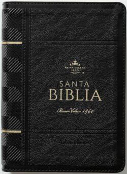 SANTA BIBLIA (TAMAÑO COMPACTO LETRA GRANDE / PIEL NEGRA) REINA VALERA | 9798893843552