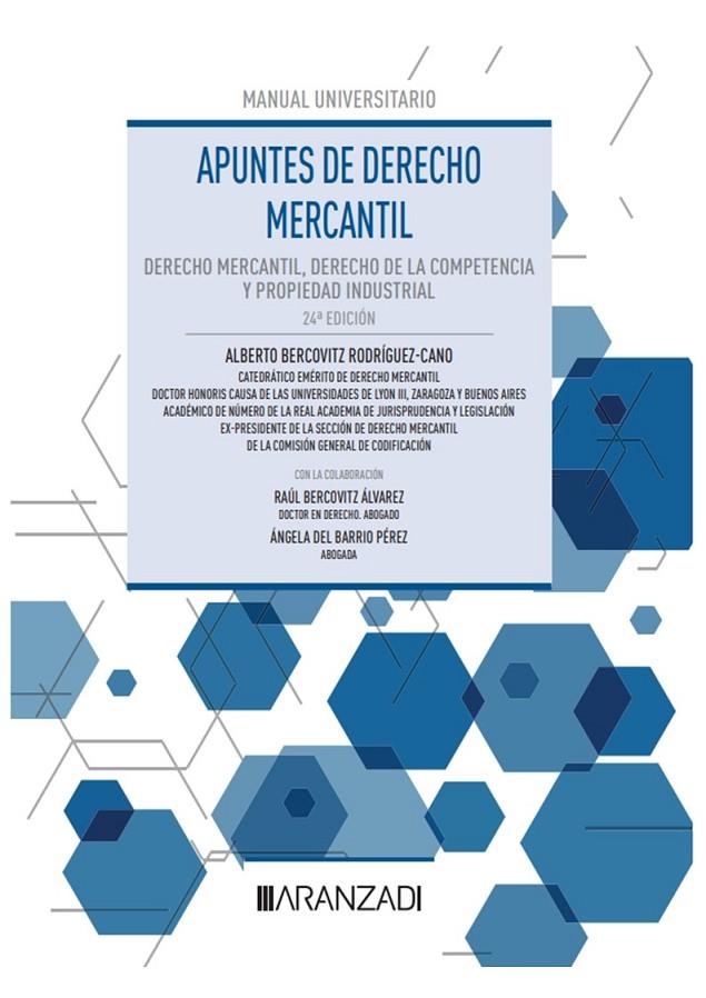 APUNTES DE DERECHO MERCANTIL | 9788411633161 | BERCOVITZ RODRÍGUEZ-CANO, ALBERTO