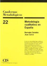 METODOLOGIA CUALITATIVA | 9788474762518 | SARABIA / ZARCO