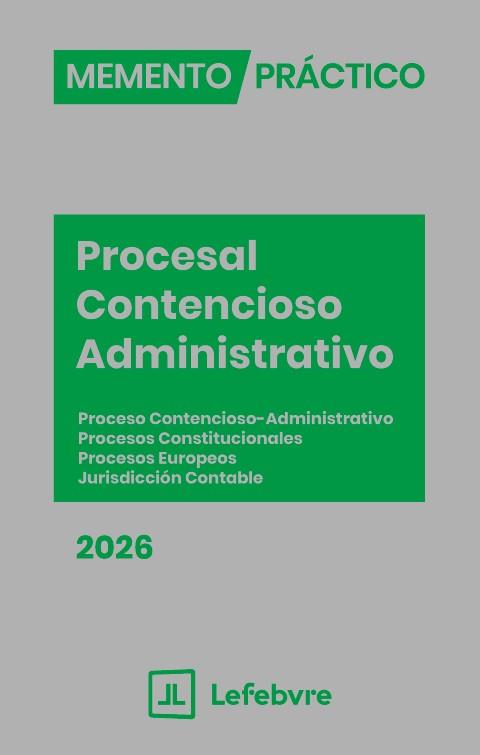 MEMENTO PRACTICO PROCESAL CONTENCIOSO ADMINISTRATIVO 2026 | 9791387732615 | LEFEBVRE