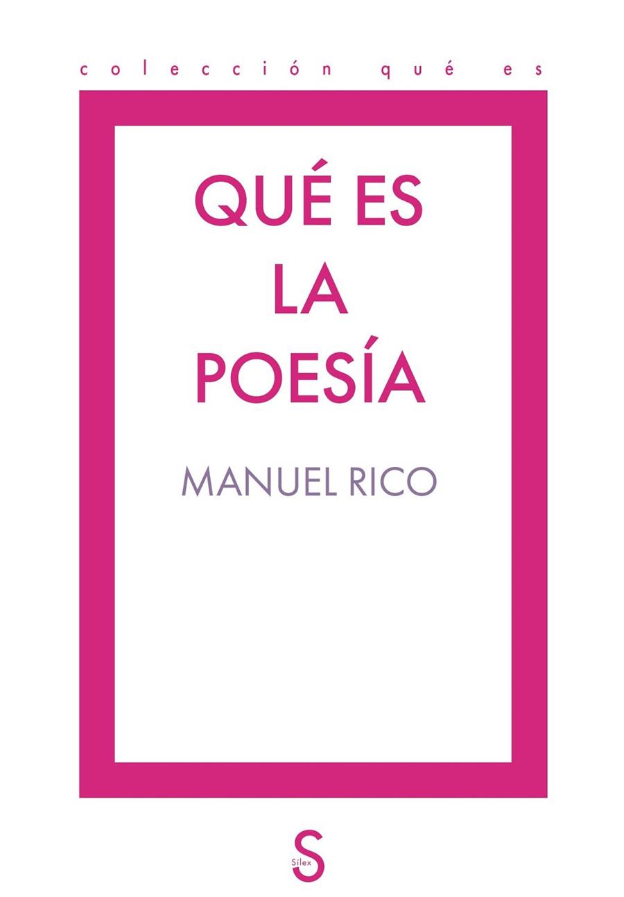 QUÉ ES LA POESÍA | 9791387694791 | RICO, MANUEL