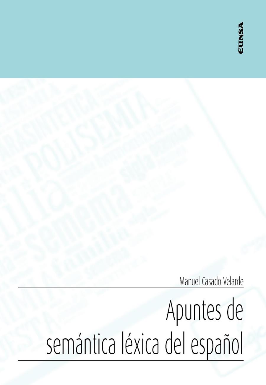 APUNTES DE SEMÁNTICA LÉXICA DEL ESPAÑOL | 9788431333225 | CASADO VELARDE, MANUEL