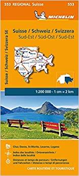SUISSE SUD-EST : MAPA 553 | 9782067251168