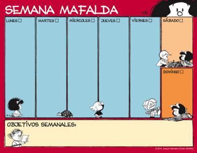 PLANIFICADOR SEMANAL MAFALDA | 8582700060130 | QUINO