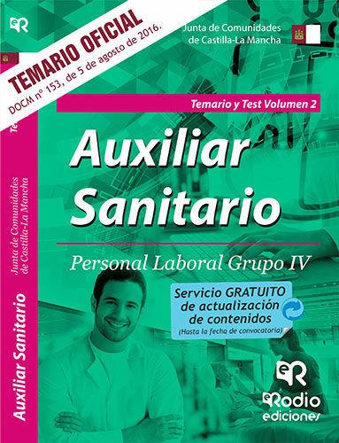 AUXILIAR SANITARIO. PERSONAL LABORAL G.IV. TEMARIO Y TEST V. 2. JUNTA COMUNIDADES CASTILLA LA MANCHA | 9788416963157 | VARIOS AUTORES