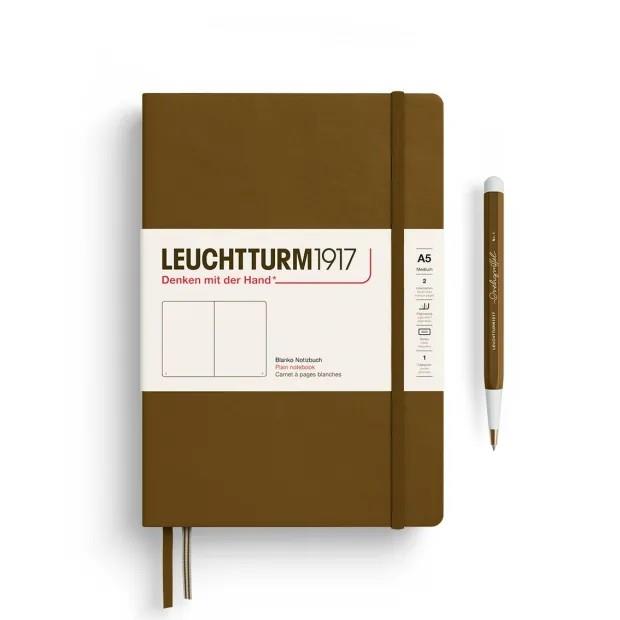 NOTEBOOK MEDIUM A5 T/D LISO SPICE BROWN | 4004117661358