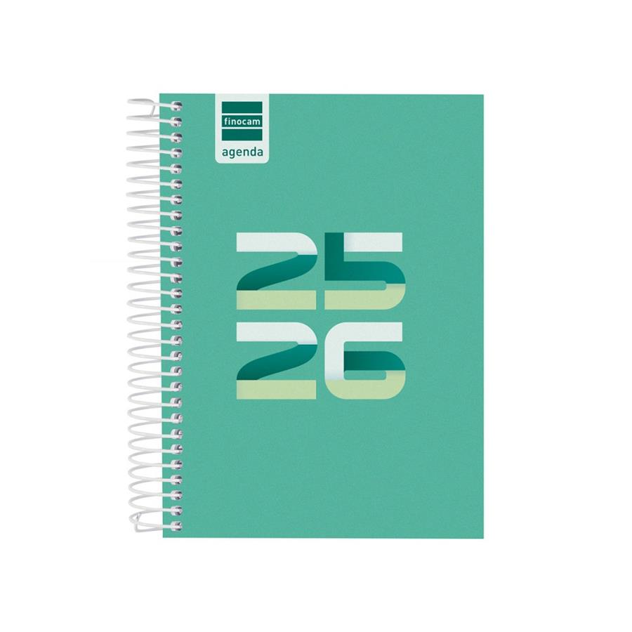 AGENDA ESPIRAL CURS COOL 1/8 1DP 25-26 VERD | 8422952397977