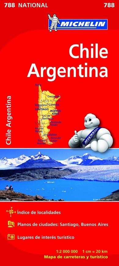 CHILE / ARGENTINA : MAPA 788 | 9782067185630 | VARIOS AUTORES