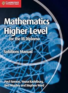 MATHEMATICS HIGHER LEVEL FOR THE IB DIPLOMA. SOLUTION MANUAL | 9781107579378