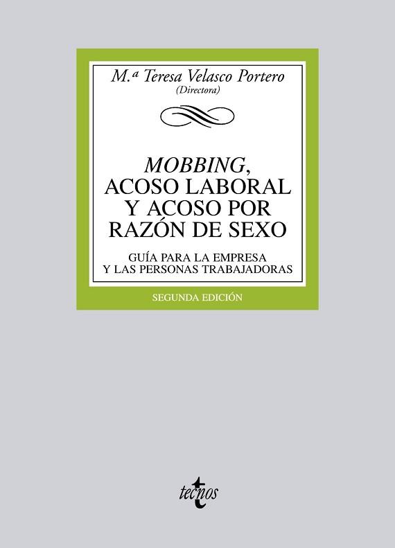 MOBBING, ACOSO LABORAL Y ACOSO POR RAZÓN DE SEXO | 9788430953363 | VELASCO PORTERO, Mª TERESA / RODRÍGUEZ SANZ DE GALDEANO, BEATRIZ / RUBIO DE MEDINA, Mª DOLORES / MAN