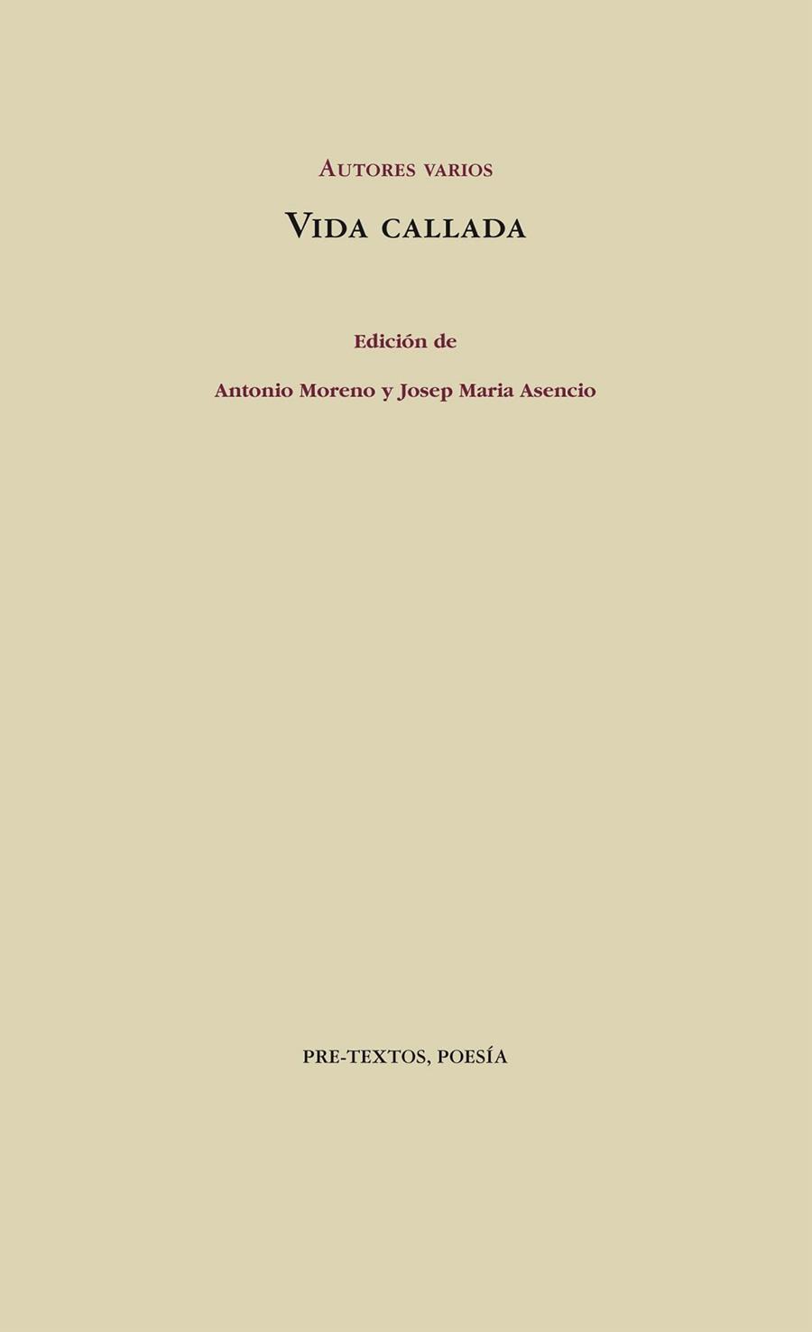 VIDA CALLADA | 9788415576761 | VARIOS AUTORES