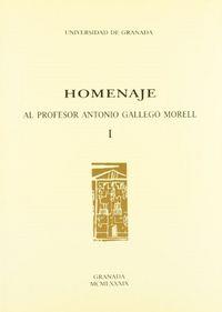 HOMENAJE AL PROFESOR ANTONIO GALLEGO MORELL | 9788433810342 | VARIOS AUTORES