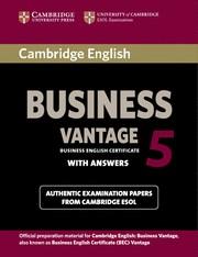 CAMBRIDGE ENGLISH BUSINESS 5 VANTAGE STUDENT'S BOOK WITH ANSWERS | 9781107664654 | CAMBRIDGE ESOL