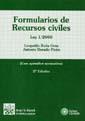 FORMULARIOS DE RECURSOS CIVILES | 9788484422341 | RODA ORÚE, LEOPOLDO / DORADO PICÓN, ANTONIO