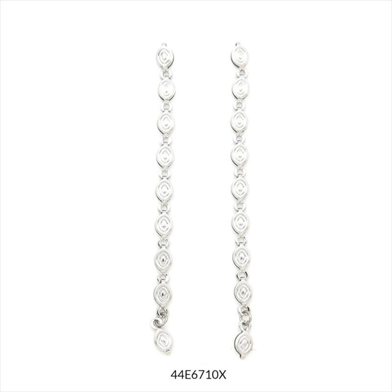 ARRECADES GLASS PLATEJADES INOX | 44e6710x