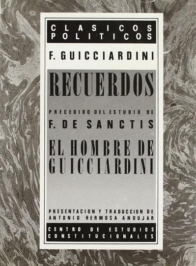 RECUERDOS ; EL HOMBRE DE GUICCIARDINI | 9788425907784 | GUICCIARDINE, FRANCISCO
