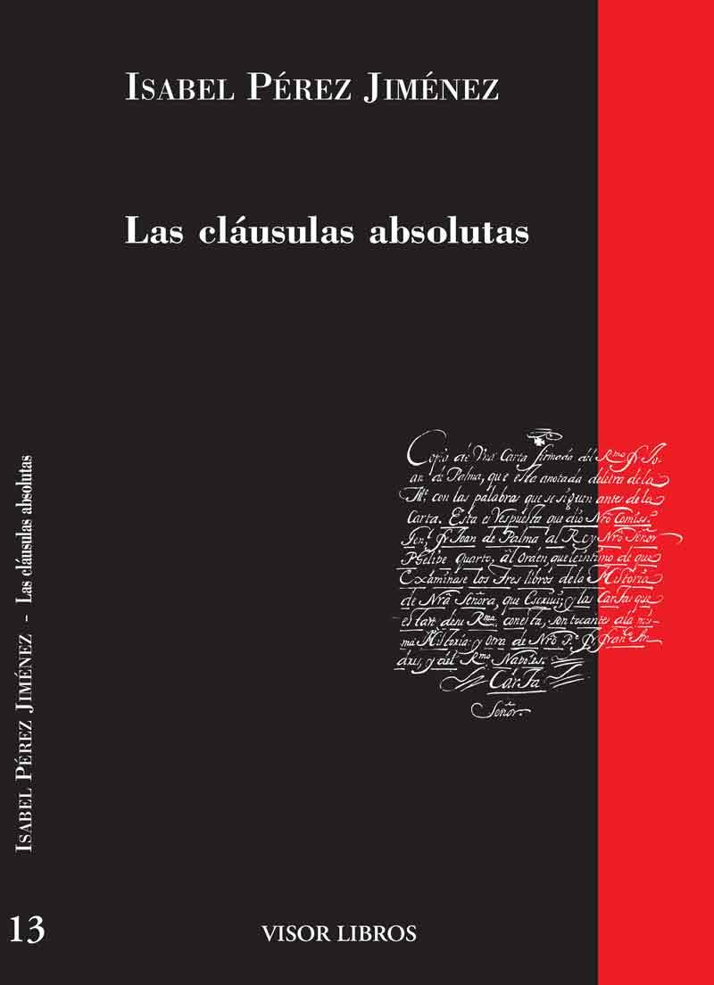 CLÁUSULAS ABSOLUTAS, LAS | 9788475228259 | PÉREZ JIMÉNEZ, ISABEL