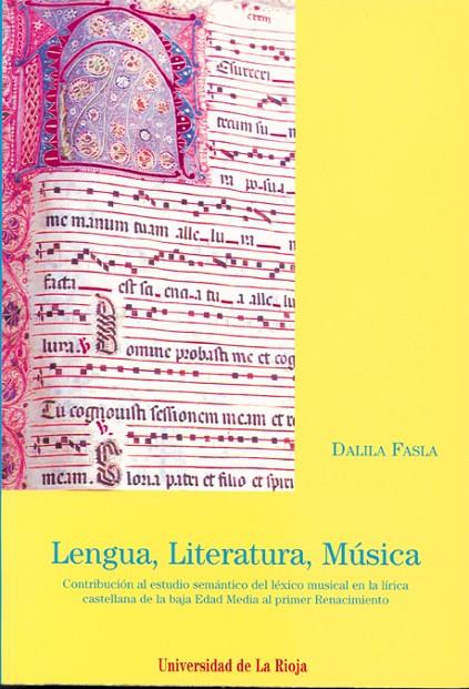 LENGUA, LITERATURA, MÚSICA | 9788488713643 | FASLA, DALILA