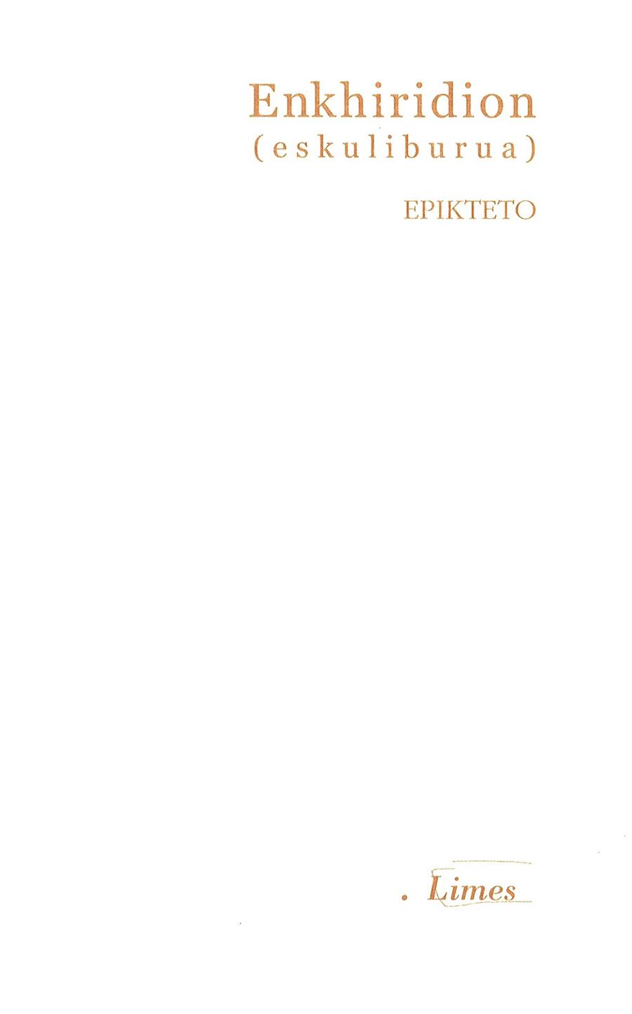 ENKHIRIDION (ESKULIBURUA) | 9788498600308 | EPIKTETO