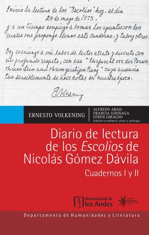 DIARIO DE LECTURA DE LOS ESCOLIOS DE NICOLÁS GÓMEZ | 9789587749366 | ABAD, ALFREDO