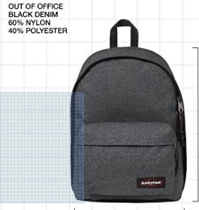 MOTXILLA EASTPAK OUT OF OFFICE BLACK DENIM FUNDA ORDENADOR | 5415187811946