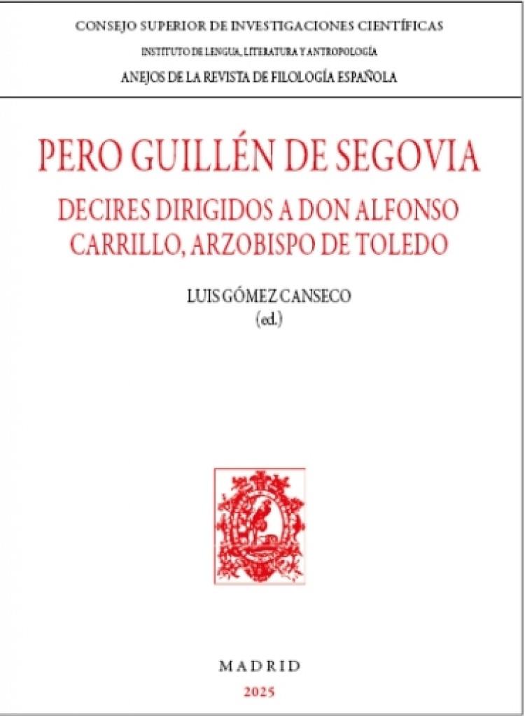 PERO GUILLEN DE SEGOVIA | 9788400115180 | GOMEZ CANSECO, LUIS