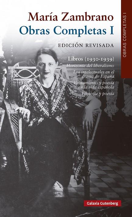 OBRAS COMPLETAS MARÍA ZAMBRANO VOL. I | 9791388019609 | ZAMBRANO, MARÍA