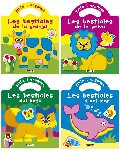 PINTA I ENGANXA LES BESTIOLES (4 TÍTOLS) | 9788467762327