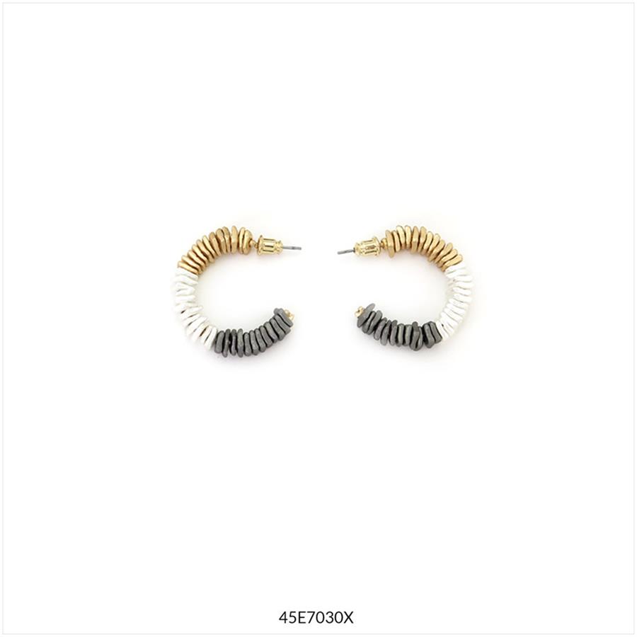 ARRECADES MEGAN ARO OR-PLATA-ANTRACITA | 45e7030x