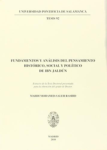 FUNDAMENTOS Y ANÁLISIS DEL PENSAMIENTO HISTÓRICO, SOCIAL Y POLÍTICO DE IBN JALDÚN | 9788472998872 | MOHAMED-SALEH RASHID, MAHDI