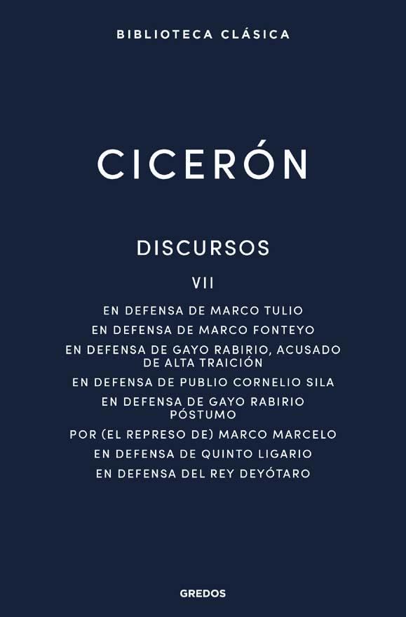 DISCURSOS VII | 9788424999049 | CICERÓN, MARCO TULIO