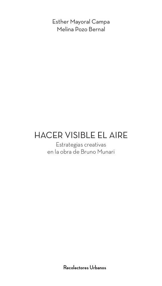 HACER VISIBLE EL AIRE | 9788412957457 | MAYORAL CAMPA, ESTHER / POZO BERNAL, MELINA