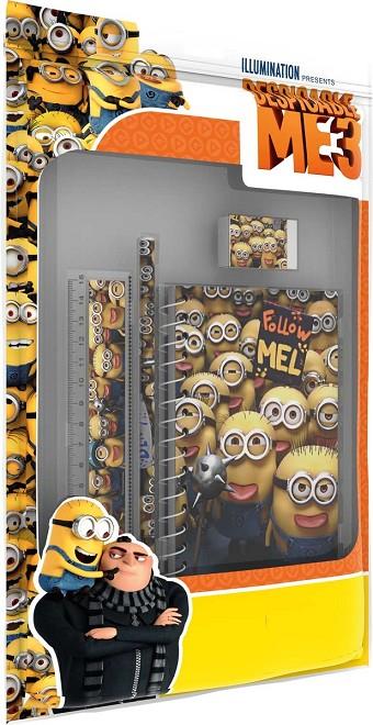 MINIONS / DIVERTIDO PACK PARA DIBUJAR Y TOMAR NOTAS | 8595593813653