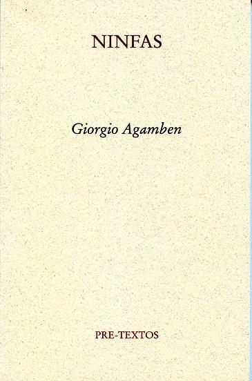 NINFAS | 9788492913435 | AGAMBEN, GIORGIO