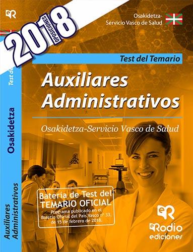 AUXILIARES ADMINISTRATIVOS. OSAKIDETZA-SERVICIO VASCO DE SALUD. TEST DEL TEMARIO | 9788417439019 | VARIOS AUTORES