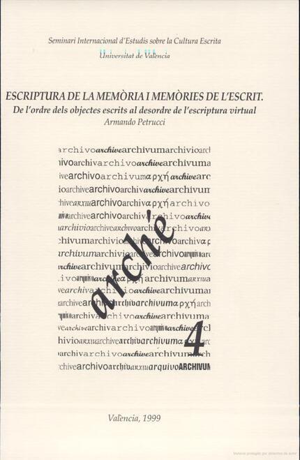 ARCHE 4 | 9788437039329 | PETRUCCI, ARMANDO