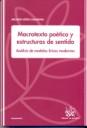 MACROTEXTO POÉTICO Y ESTRUCTURAS DE SENTIDO | 9788484569947 | LÓPEZ-CASANOVA, ARCADIO