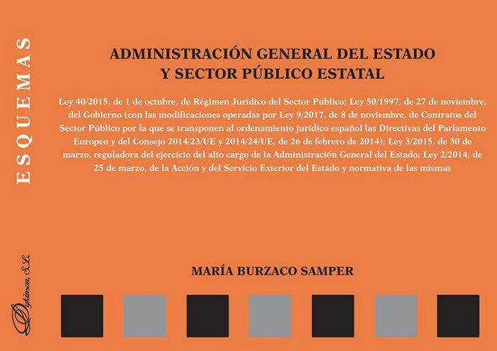 ADMINISTRACIÓN GENERAL DEL ESTADO Y SECTOR PÚBLICO ESTATAL. ESQUEMAS | 9788491485117 | BURZACO SAMPER, MARÍA