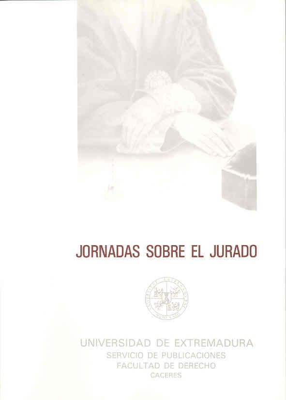 JORNADAS SOBRE EL JURADO | 9788477230571 | VARIOS AUTORES