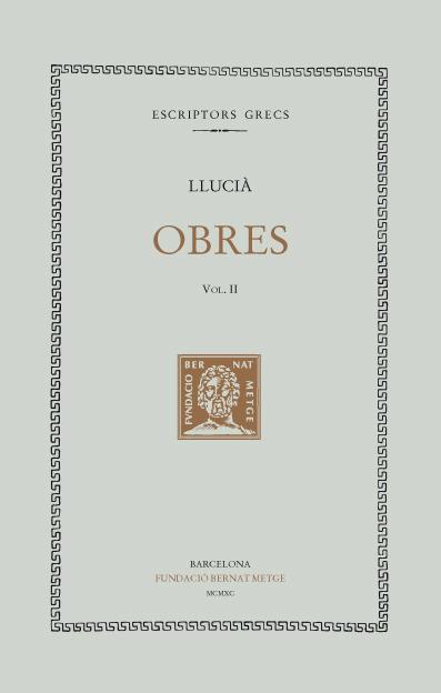 OBRES -  II | 9788472254701 | LLUCIA