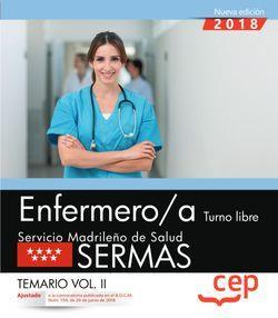 ENFERMERO/A. TURNO LIBRE. SERVICIO MADRILEÑO DE SALUD (SERMAS). TEMARIO VOL.II | 9788468172408 | VARIOS AUTORES