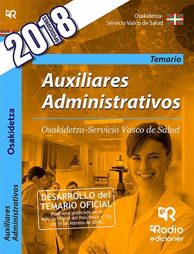 AUXILIARES ADMINISTRATIVOS. OSAKIDETZA-SERVICIO VASCO DE SALUD. TEMARIO | 9788417439002 | VARIOS AUTORES