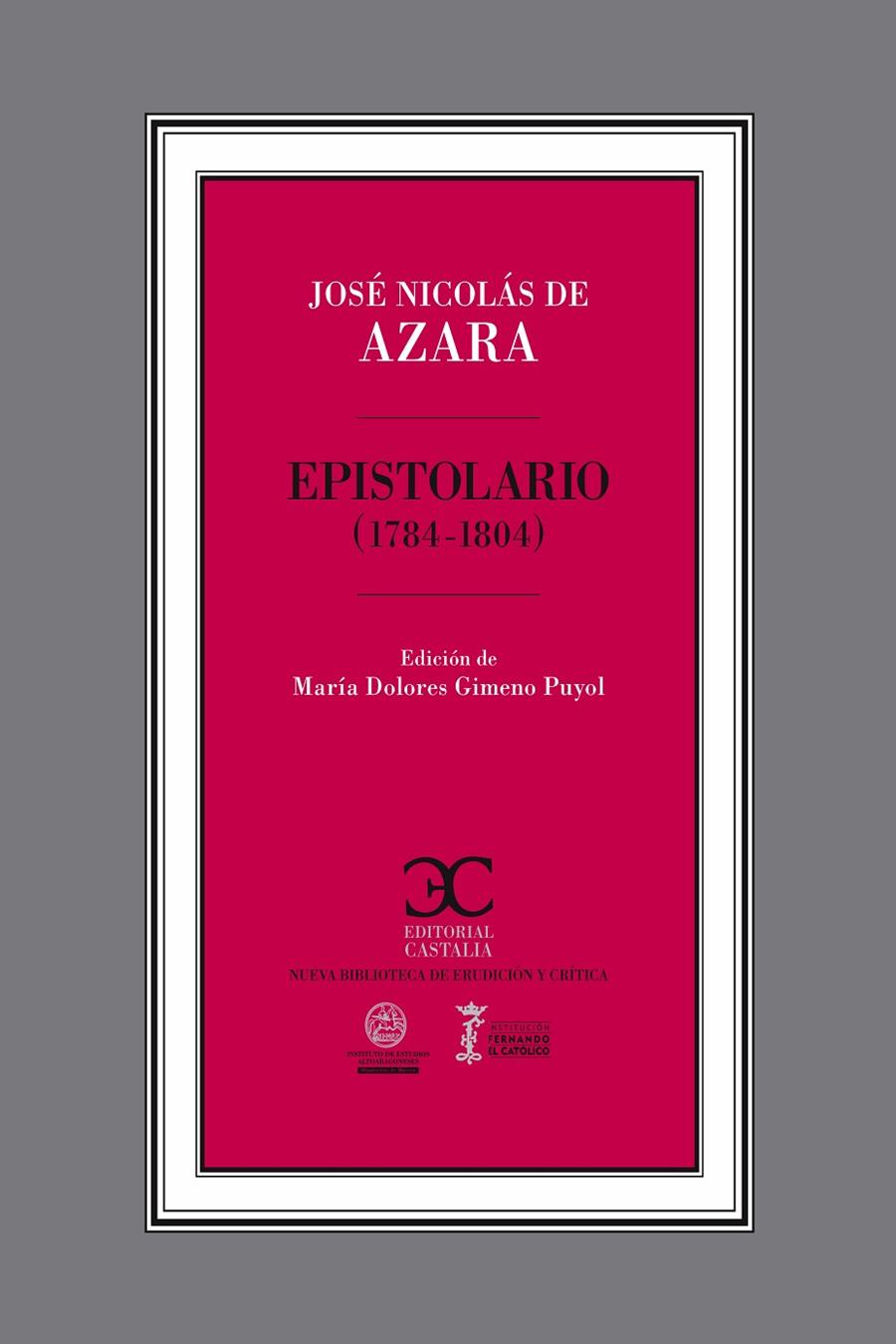 EPISTOLARIO (1784-1804) | 9788497402934 | DE AZARA, JOSÉ NICOLÁS